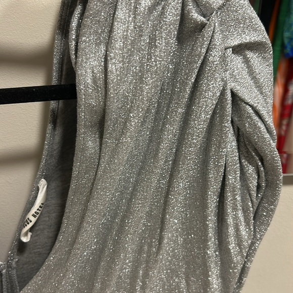Circus hotel metallic silver stretch dress size medium - Picture 2 of 5